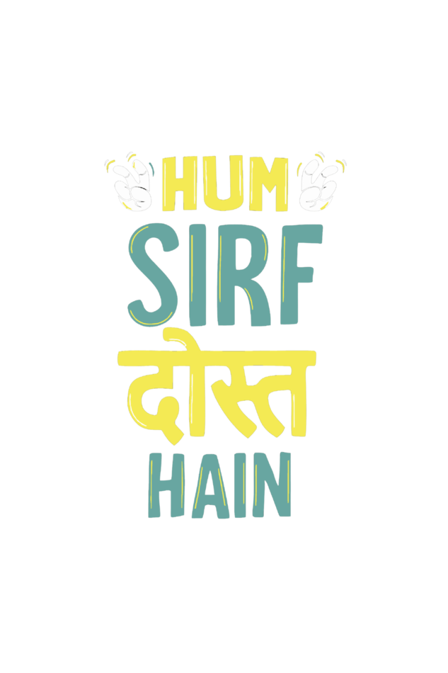 Peaceloom "Hum Sirf Dost Hain" Hoodie