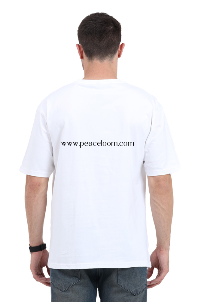 Peaceloom White Oversized T-Shirt for Men & Women