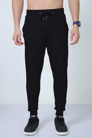 Peaceloom Black Joggers – Comfortable Unisex Lounge Wear