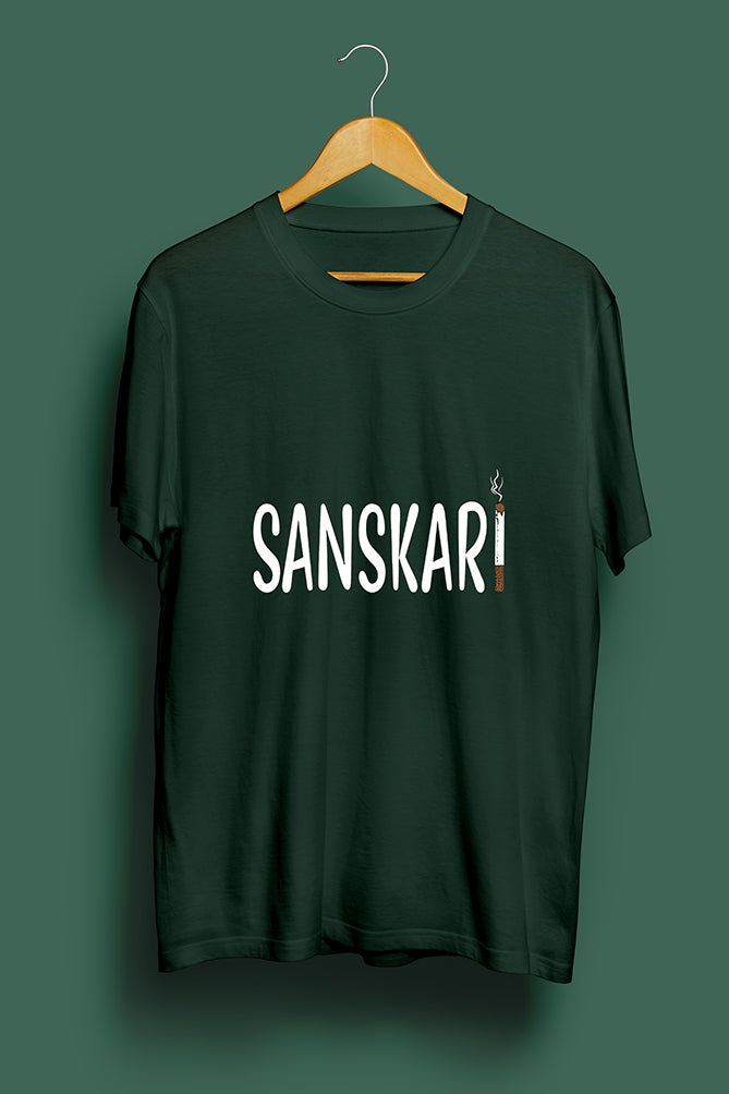 Peaceloom Oversized "Sanskari" T-Shirt for Men