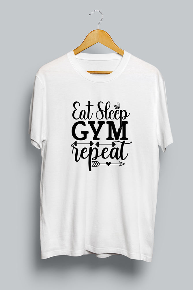 Eat Sleep Gym Repeat Oversized T-Shirt - Peaceloom