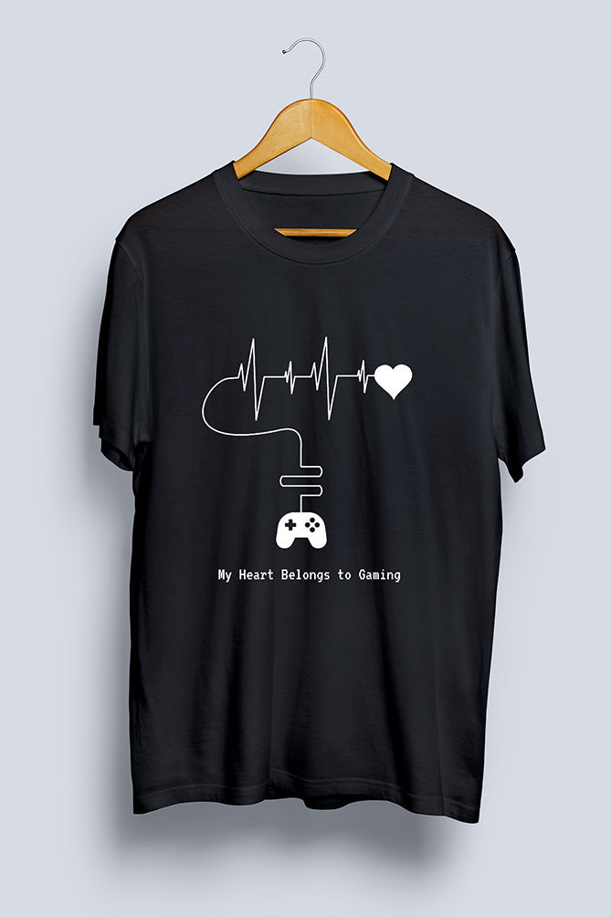 My Heart Belongs to Gaming T-Shirt - Peaceloom