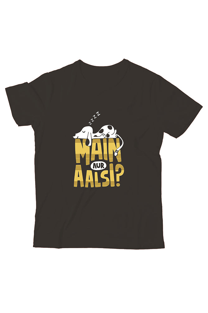 Peaceloom Kids "Main Aur Aalsi?" Classic T-Shirt