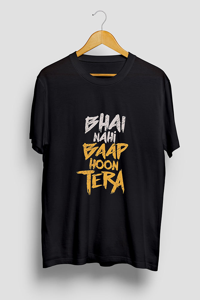 Peaceloom "Bhai Nahi, Baap Hoon Tera" Oversized T-Shirt