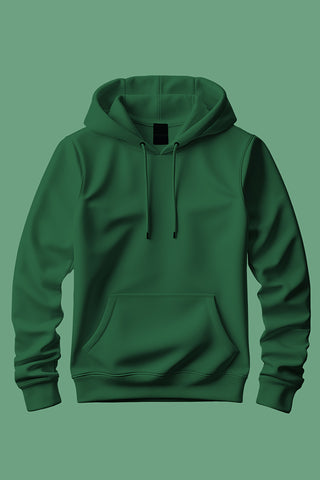 Bottle Green Hoodie - Peaceloom