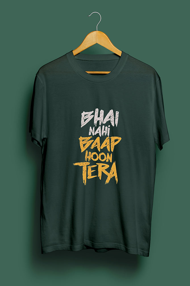 Peaceloom "Bhai Nahi, Baap Hoon Tera" Oversized T-Shirt