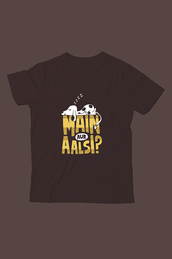 Peaceloom Kids "Main Aur Aalsi?" Classic T-Shirt