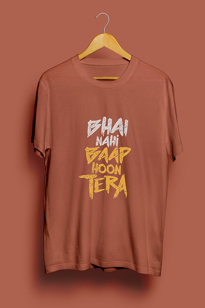 Peaceloom "Bhai Nahi, Baap Hoon Tera" Oversized T-Shirt