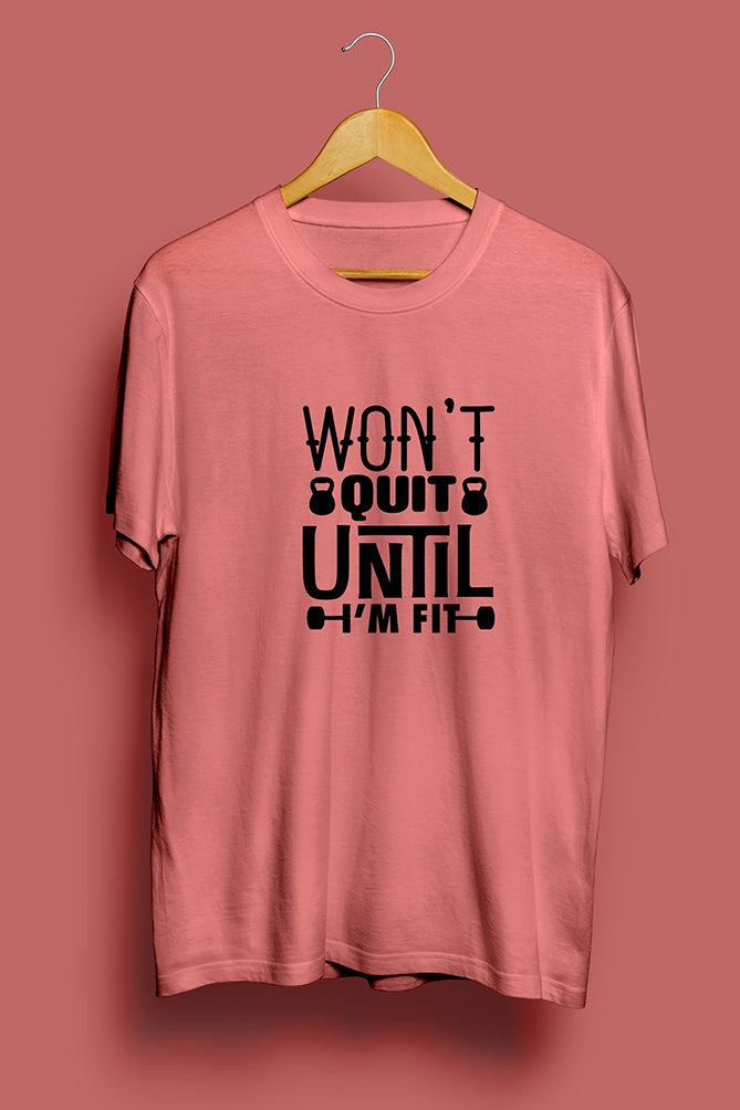 Won't Quit Until I'm Fit Oversized T-Shirt - Peaceloom