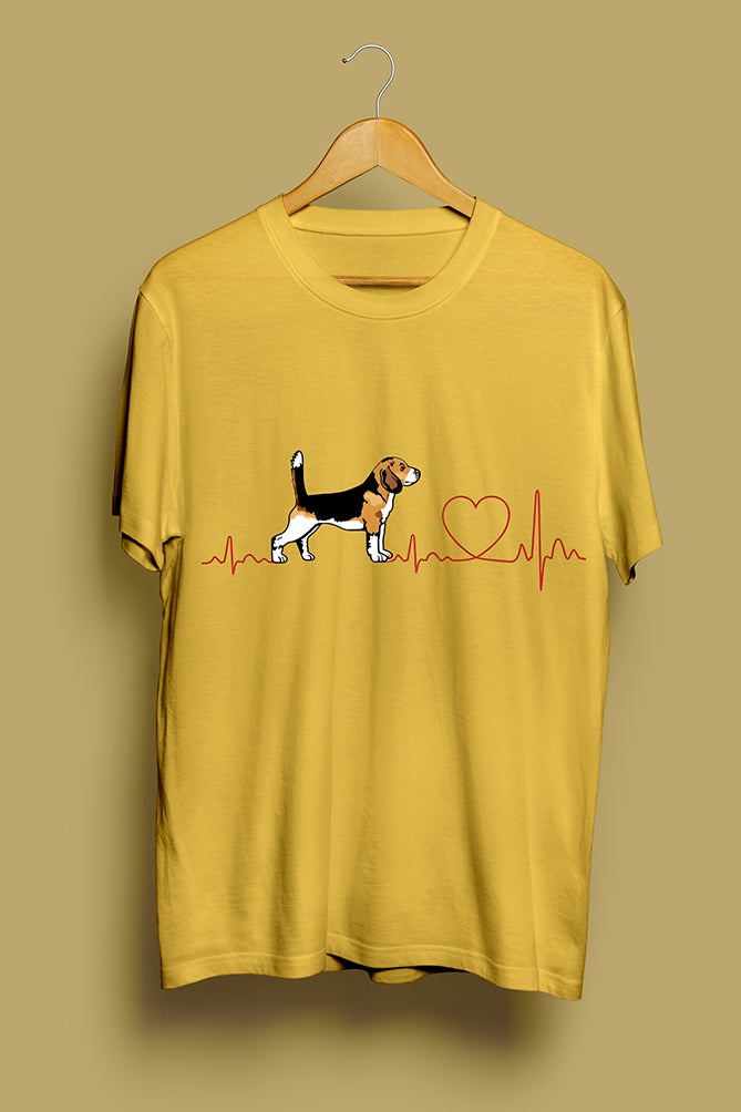 Beagle Heartbeat Dog Lover T-Shirt - Peaceloom