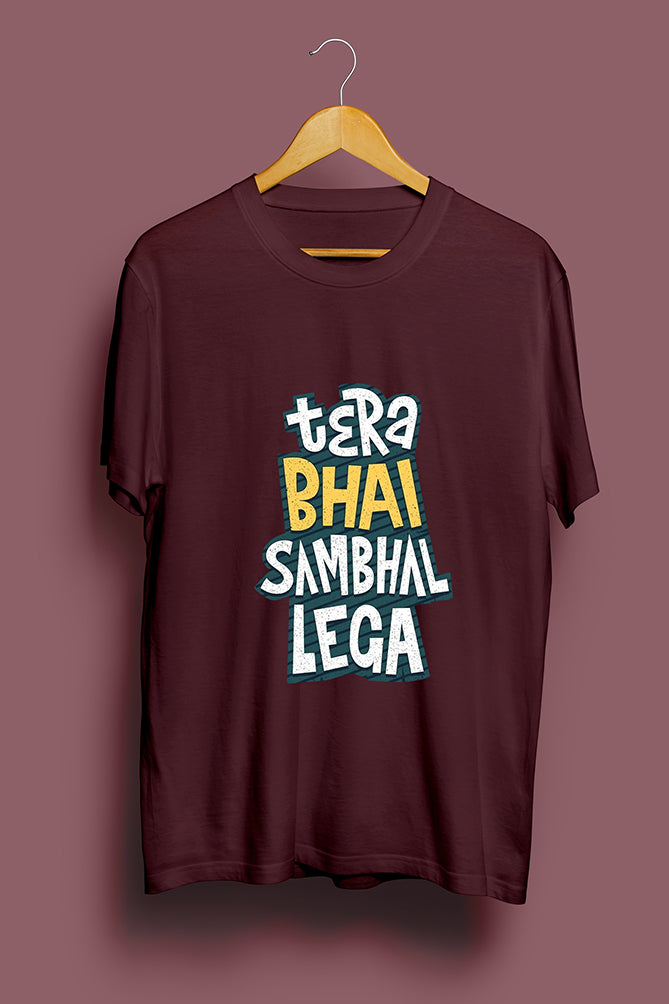 Tera Bhai Sambhal Lega Oversized Classic T-Shirt