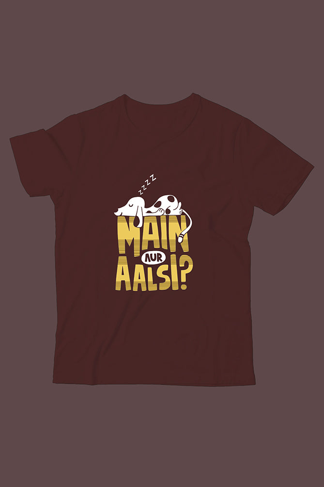 Peaceloom Kids "Main Aur Aalsi?" Classic T-Shirt