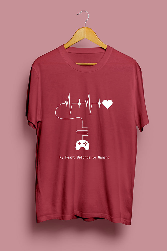 My Heart Belongs to Gaming T-Shirt - Peaceloom