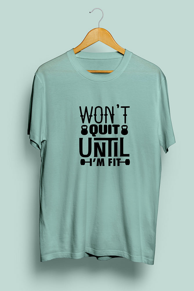 Won't Quit Until I'm Fit Oversized T-Shirt - Peaceloom