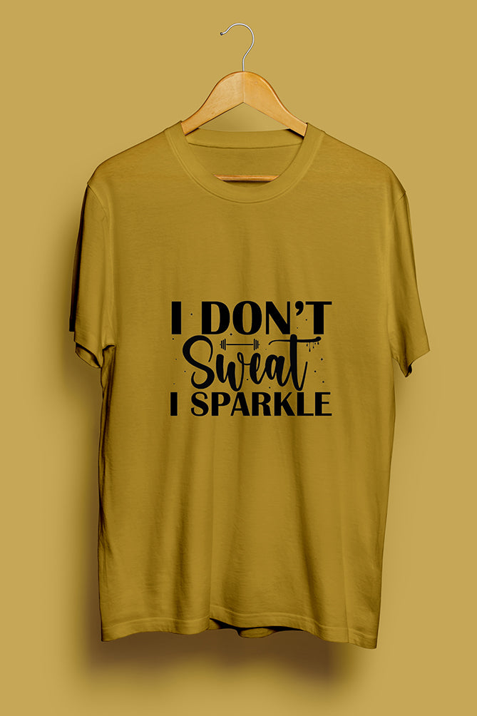 I Don't Sweat, I Sparkle Oversized T-Shirt - Peaceloom