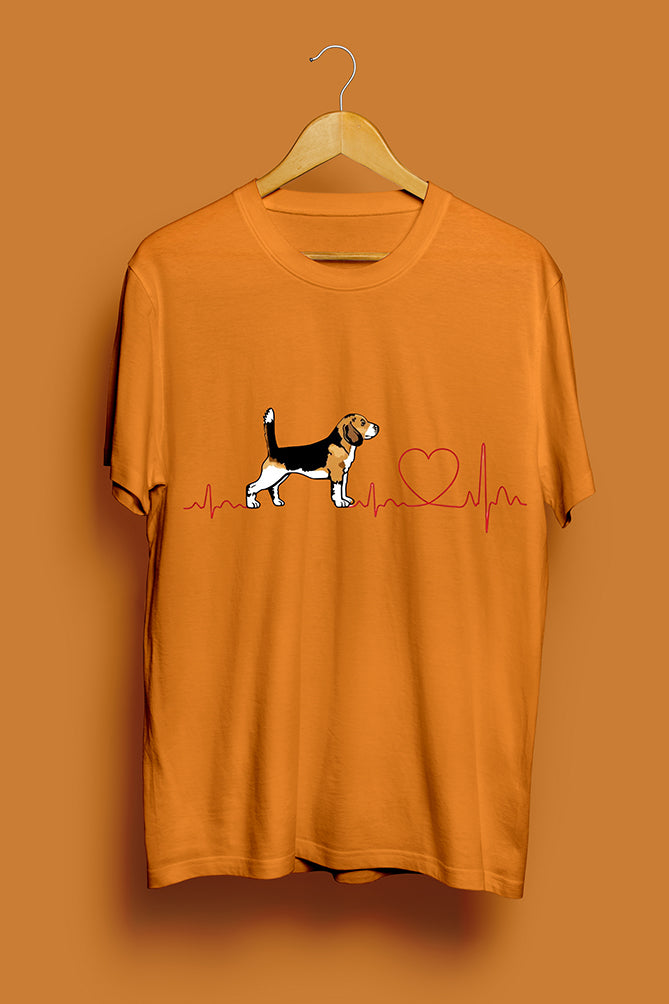 Beagle Heartbeat Dog Lover T-Shirt - Peaceloom