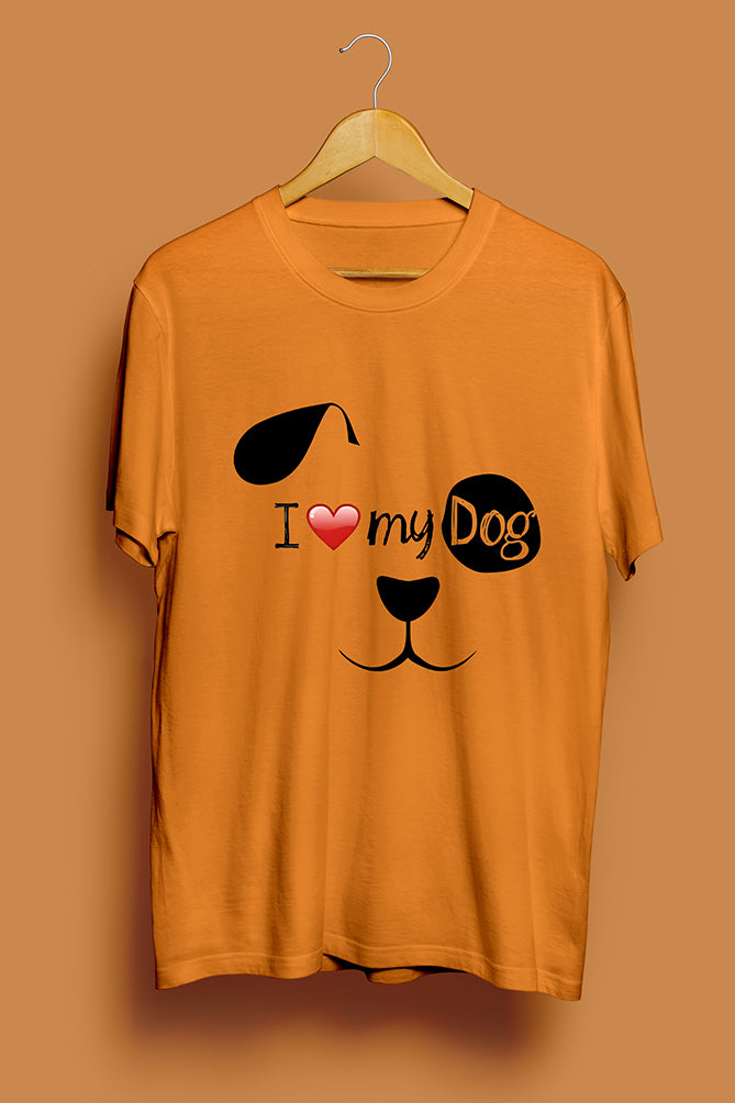 I Love My Dog – Cute and Stylish Printed T-Shirt - Peaceloom