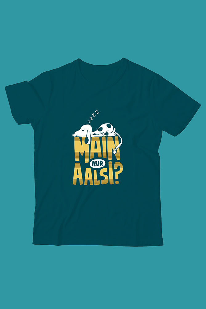 Peaceloom Kids "Main Aur Aalsi?" Classic T-Shirt