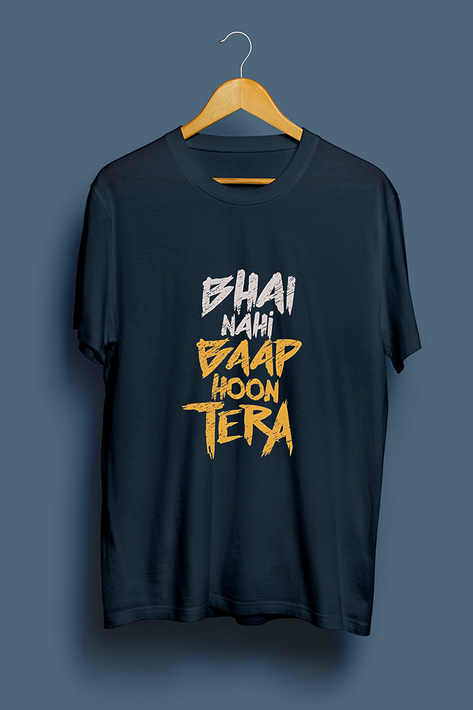 Peaceloom "Bhai Nahi, Baap Hoon Tera" Oversized T-Shirt