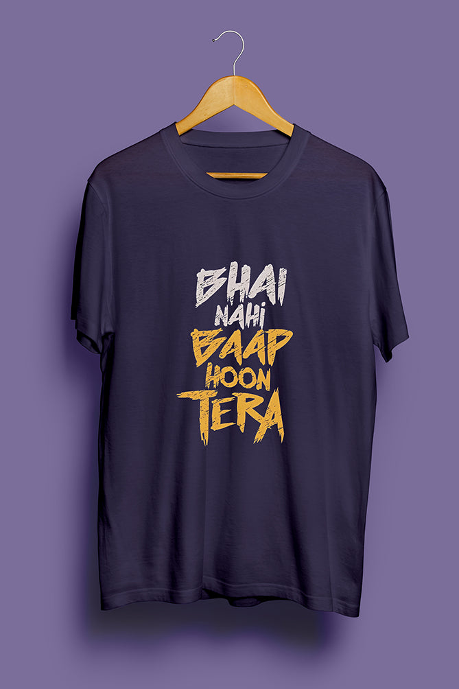 Peaceloom "Bhai Nahi, Baap Hoon Tera" Oversized T-Shirt