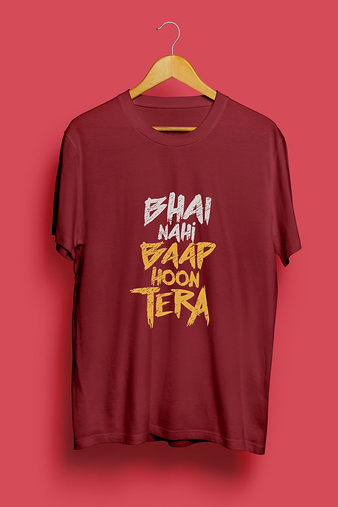 Peaceloom "Bhai Nahi, Baap Hoon Tera" Oversized T-Shirt