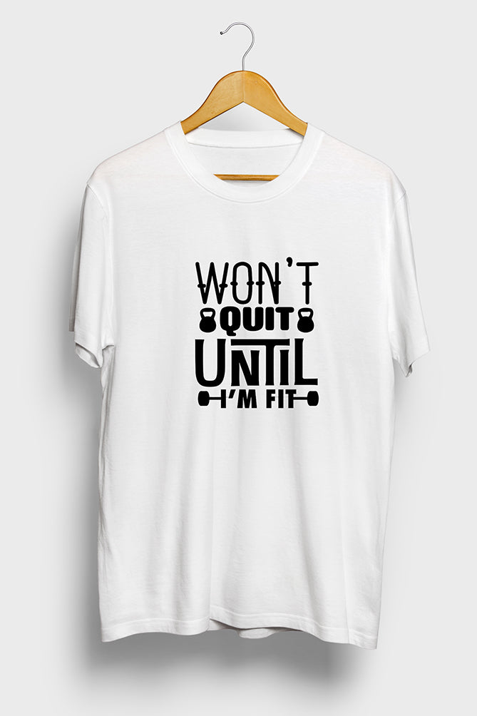 Won't Quit Until I'm Fit Oversized T-Shirt - Peaceloom