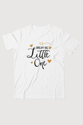 PeaceLoom Girls' Cotton T-Shirt – "Dream Big Little One"